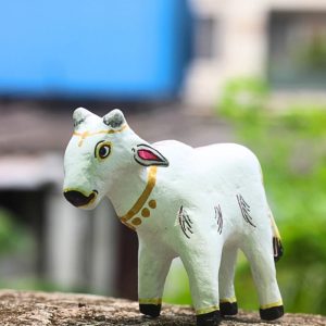 Hand-painted Pattachitra Small Cow Festive Decor | Maavni