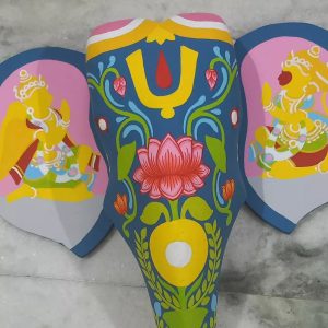 Hand-painted Pattachitra Elephant Garuda Hanuman Decor | Maavni