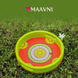 Hand-painted Pattachitra Tray Decor | Maavni