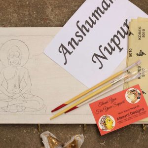 Hand-painted Pattachitra Preskectched Diy Kit Plate | Maavni