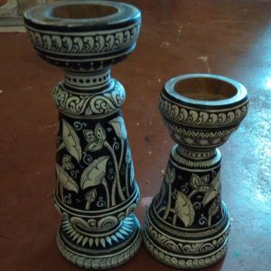 Hand-painted Pattachitra Candle Pair And Festive Decor | Maavni
