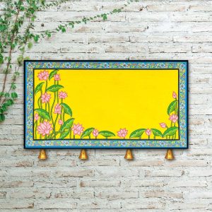 Hand-painted Pattachitra Lotus Name Plate | Maavni