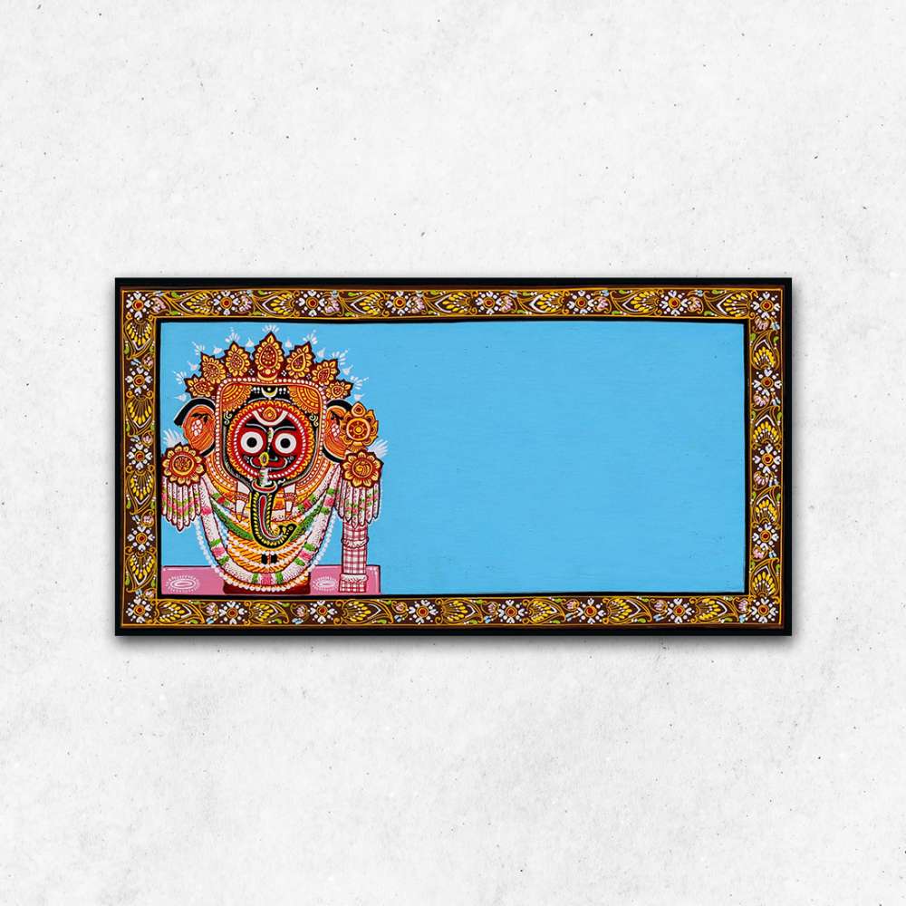 Hand-painted Pattachitra Jaganath Name Plate | Maavni - Image 2