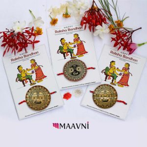 Hand-painted Pattachitra Jaganath Subhdra And Balaram Rakhi For Lords