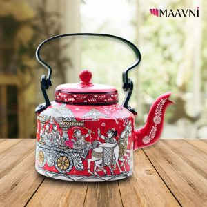 Hand-painted Pattachitra Turanga Jatra Theme Kettle | Maavni