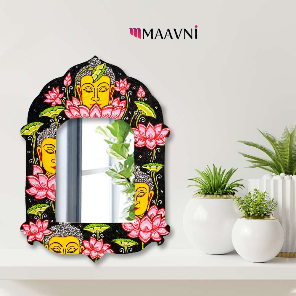 Hand-painted Pattachitra Budha Theme Jharokha By Decor | Maavni