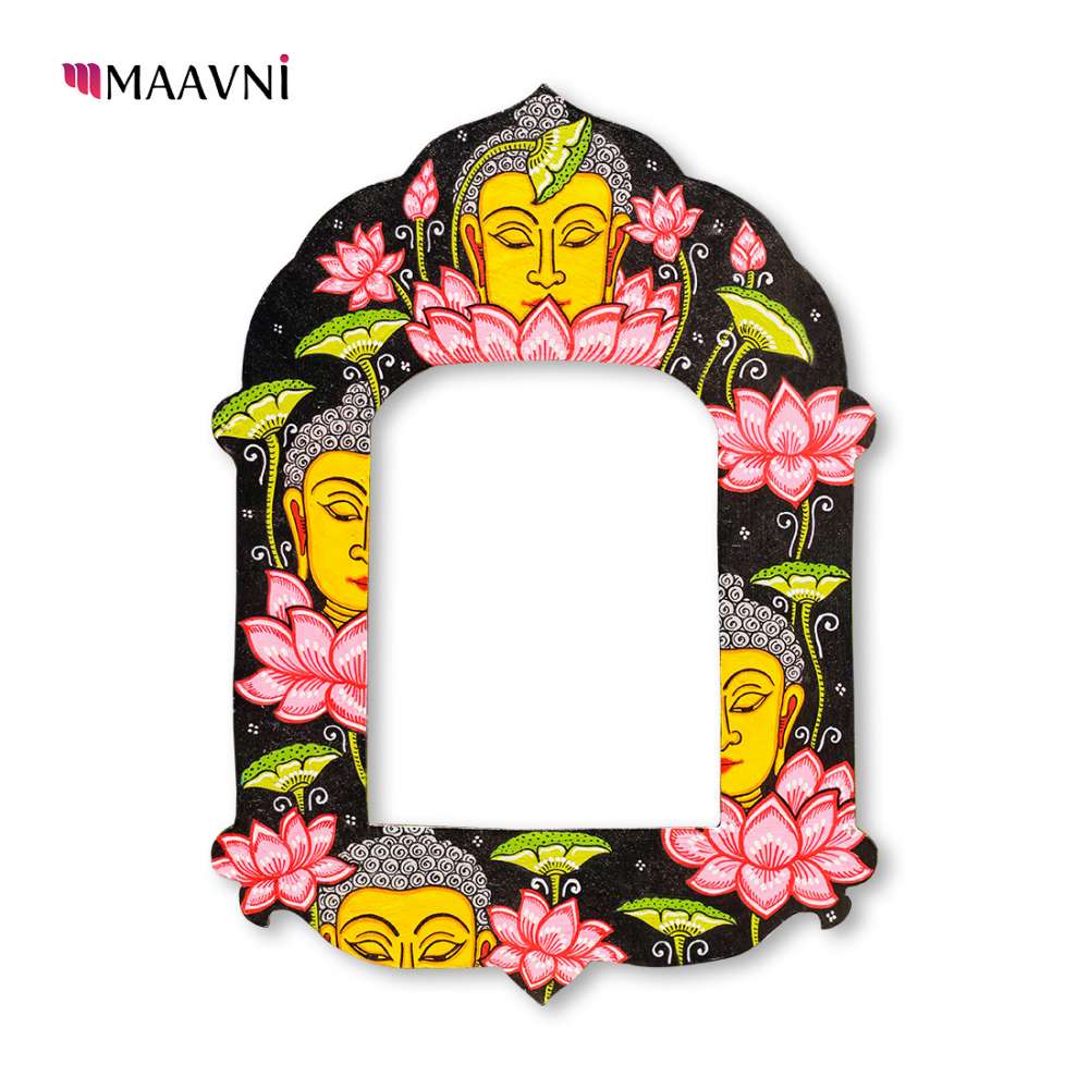 Hand-painted Pattachitra Budha Theme Jharokha By Decor | Maavni - Image 2