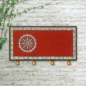 Hand-painted Pattachitra Konark Chakra Name Plate | Maavni
