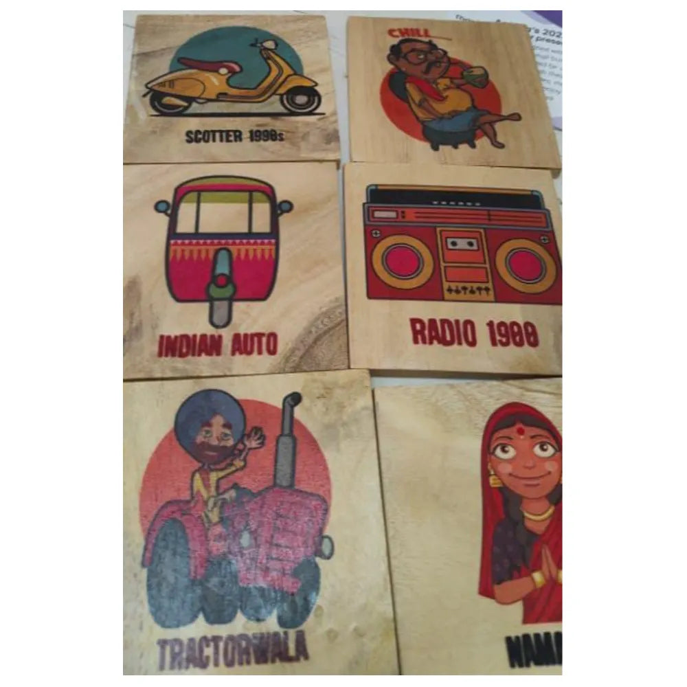Hand-painted Pattachitra Coasters Decor | Maavni