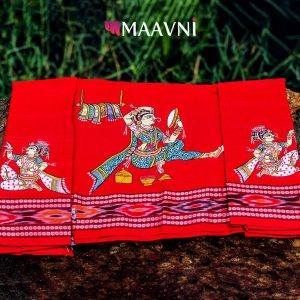 Hand-painted Pattachitra Blouse Piece – Lady Shringar Theme