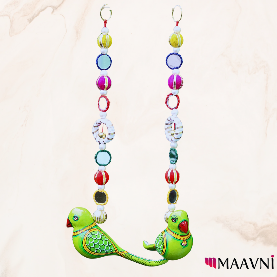 Parrot With Mirrors Door Hanging - Image 2