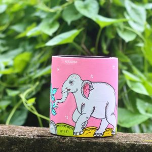 Hand-painted Pattachitra Greay Pen Stand | Maavni