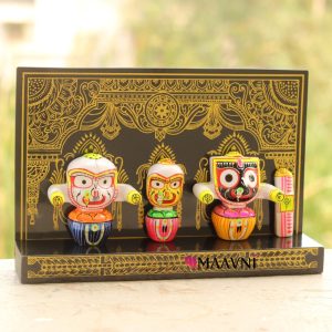 Hand-painted Pattachitra Lord Jagannath Subhadra Balabhadra