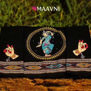 Hand-painted Pattachitra Dander And Mudra Piece Mt Blouse