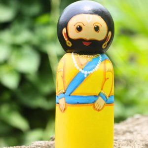 Hand-painted Pattachitra Nanda Doll Festive Decor | Maavni