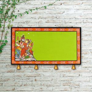 Hand-painted Pattachitra Shiva Parvati Name Plate | Maavni