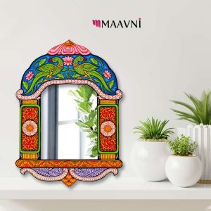 Hand-painted Pattachitra Parrot Jharokha By Decor | Maavni
