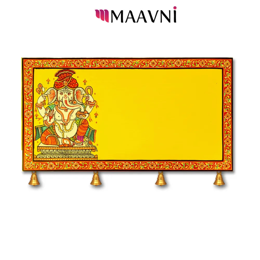 Hand-painted Pattachitra Ganesha Name Plate | Maavni - Image 6