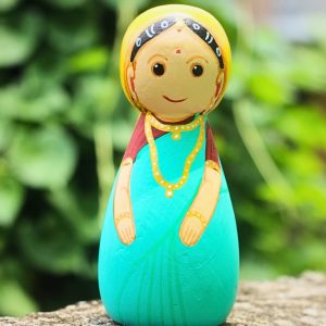 Hand-painted Pattachitra Yashoda Maiyaa Doll Festive Decor | Maavni