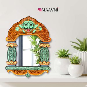 Hand-painted Pattachitra Rahu Navagraha Jharokha Decor | Maavni