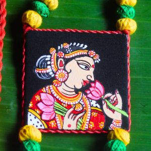 Hand-painted Pattachitra Hand Painted Jewellery Woman Lotus Motif