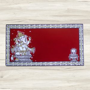 Hand-painted Pattachitra Ganesh Base Name Plate | Maavni