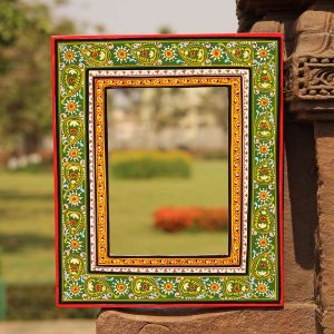 Hand-painted Pattachitra Mirror Frame Painting | Maavni