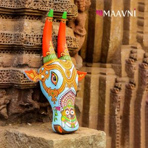 Hand-painted Pattachitra Shri Jaganath Cow Head