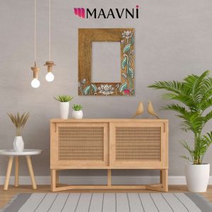 Hand-painted Pattachitra Lotus Photo Frame Decor | Maavni