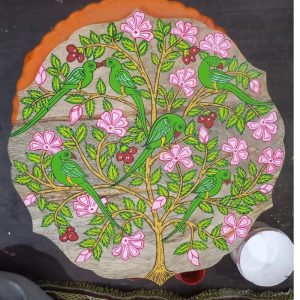 Hand-painted Pattachitra Large Wall Plate | Maavni