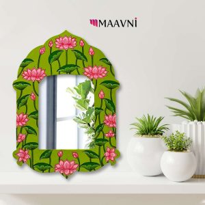Hand-painted Pattachitra Lotus Theme Jharokha By Decor | Maavni