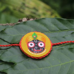 Hand-painted Pattachitra Handpaintedjaganathyellowrakhi Festive Decor