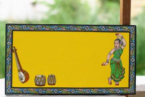 Hand-painted Pattachitra Dancer Name Plate | Maavni